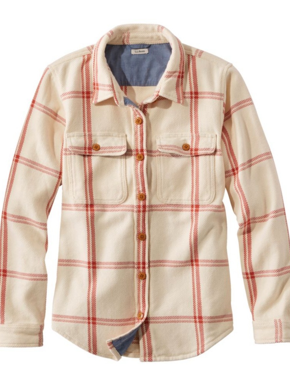 L.L. Bean Women’s 1912 over-shirt in sailcloth button down
